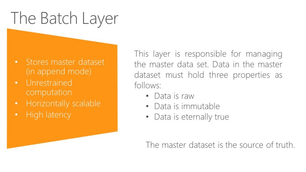 Batch Layer in Lambda Architecture